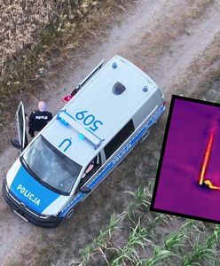 Szukali zaginionego. Kamera termowizyjna pokazała plamę na polu