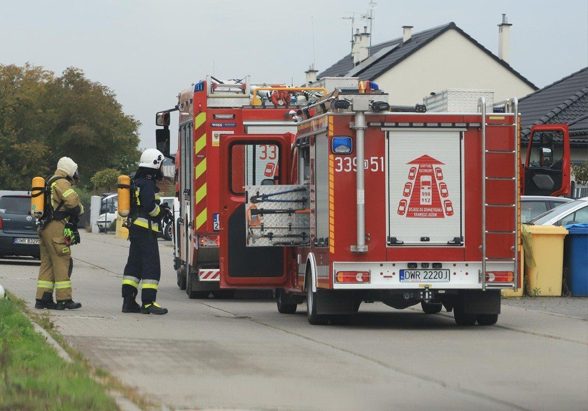 Duża akcja straży pożarnej pod Wrocławiem