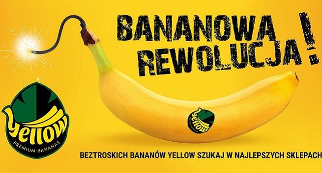 „Bananowa rewolucja" na billboardach marki Yellow