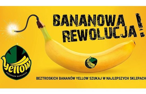 „Bananowa rewolucja" na billboardach marki Yellow