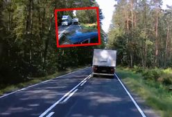 Próbował zdążyć przed tirem. Jest nagranie wypadku