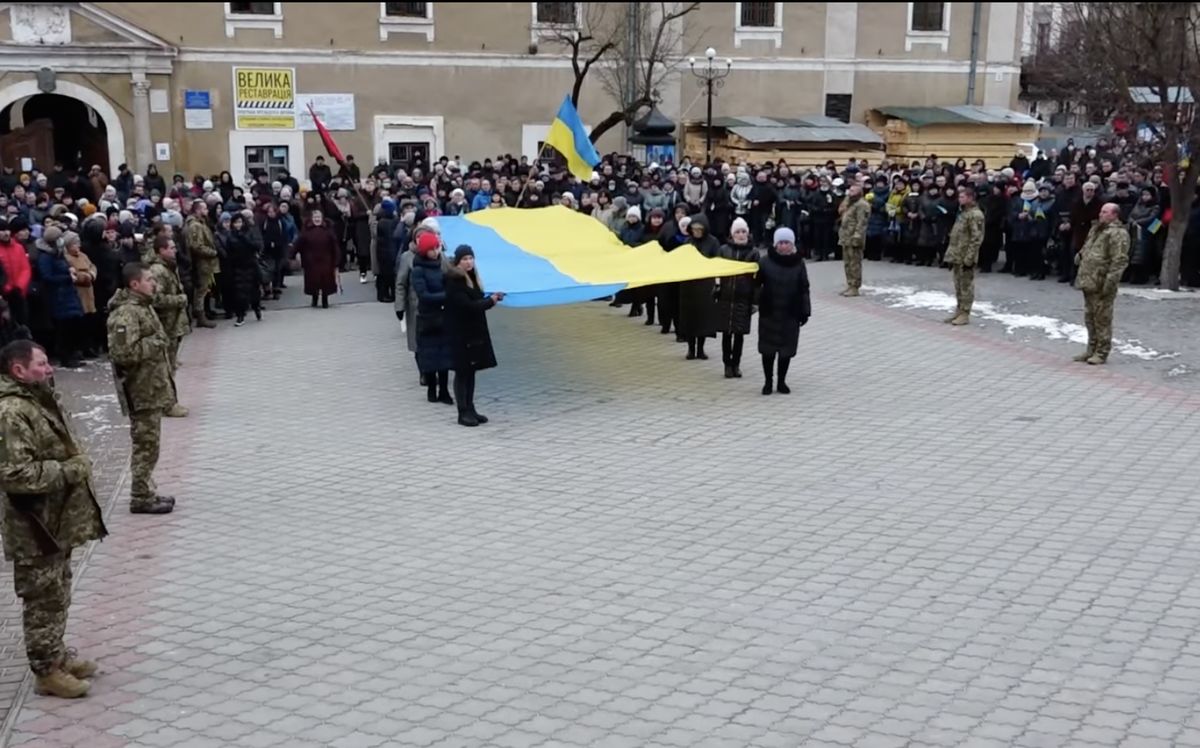 Pogrzeb Witalija Skakuna, 26-letniego sapera, który zginął w pierwszym dniu napaści Rosji na Ukrainę (Facebook)