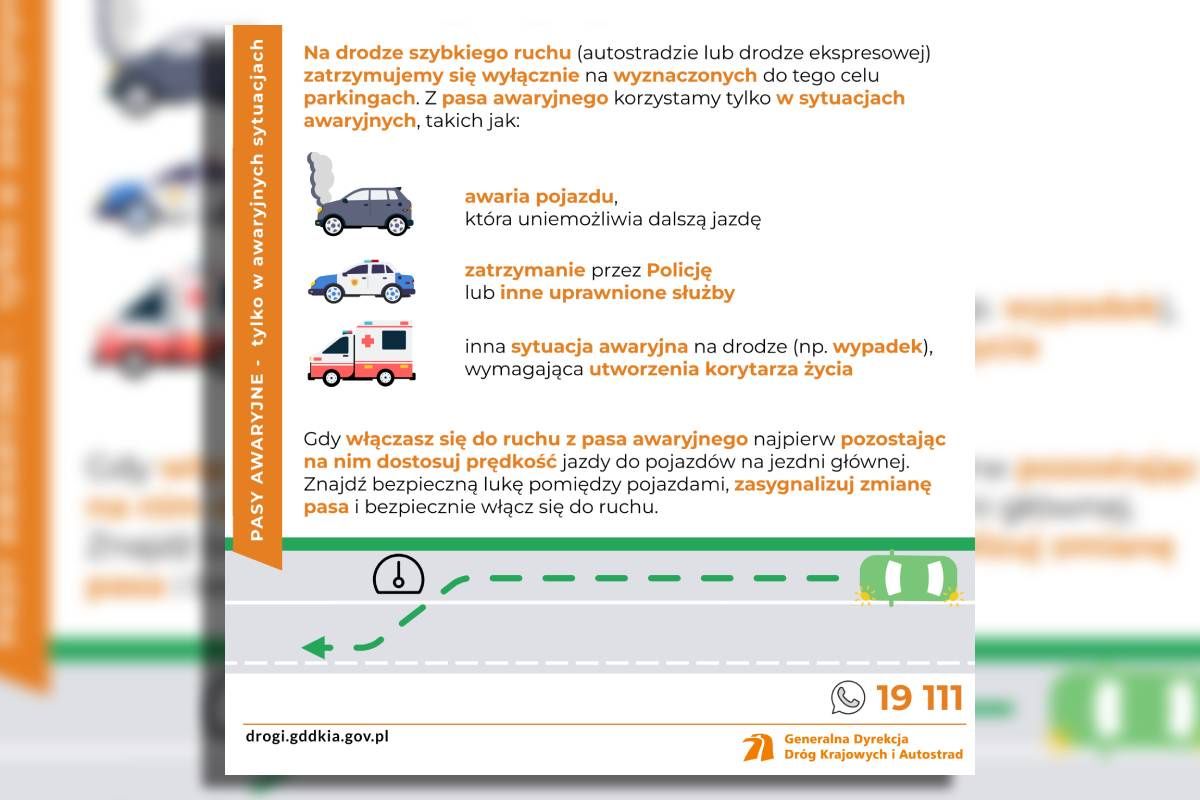 PASY AWARYJNE - tylko w awaryjnych sytuacjach