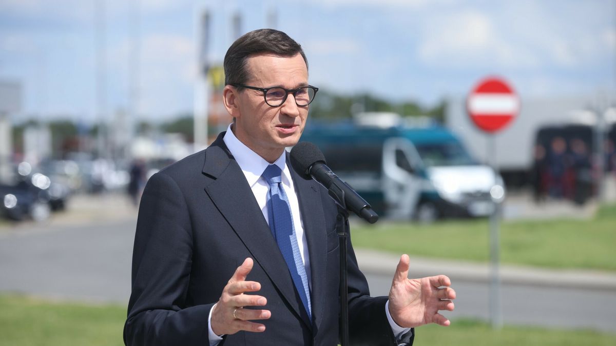 Mateusz Morawiecki na MOP Brwin�w P�?noc
10.08.2022 Brwinow Konferencja prasowa premiera Mateusza Morawieckiego na MOP Brwinow Polnoc 
fot. Andrzej Iwanczuk/REPORTER
n/z: Mateusz Morawiecki
Andrzej Iwanczuk/REPORTER