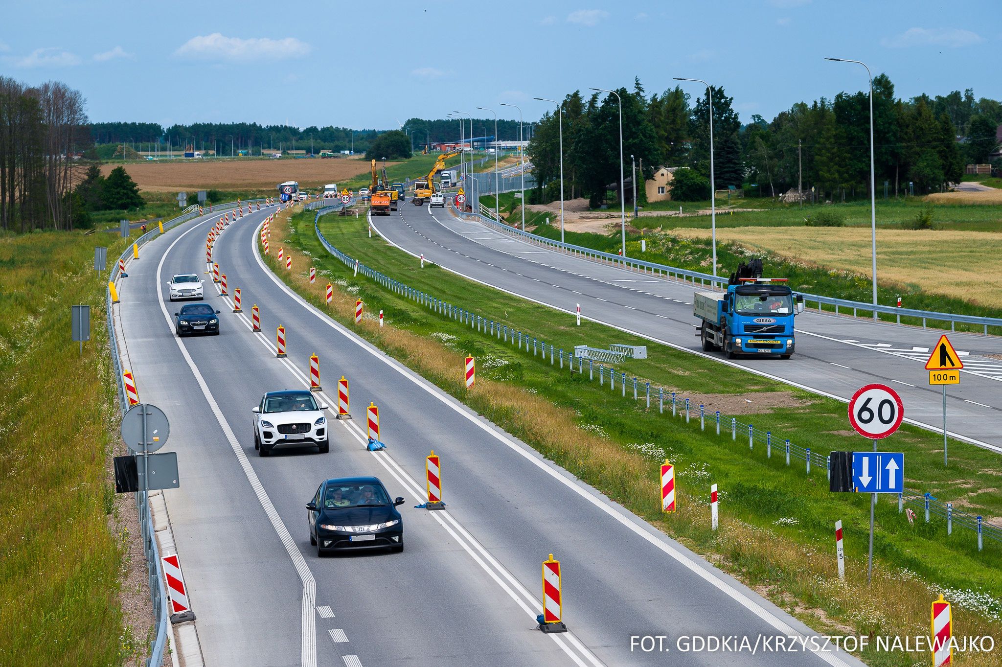 Udostępniona druga jezdnia drogi ekspresowej S7 Napierki-Mława
