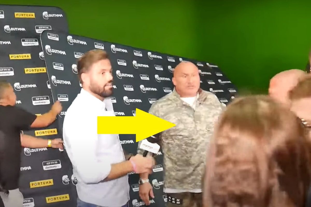 Marcin Najman po odepchnięciu Kaczora BRS