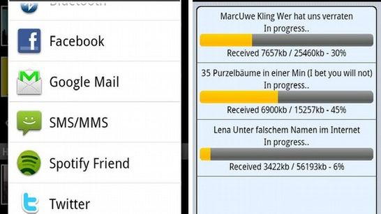 Ekspresowe ściąganie z YouTube'a bezpośrednio na komórkę z Androidem 1