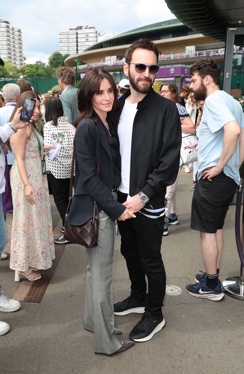 Courteney Cox i Johnny McDaid wpadli na finał Wimbledonu 