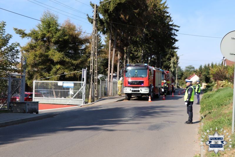 Opatowscy policjanci sprawdzili procedury podczas ćwiczeń kompleksowych „Silos 2026”