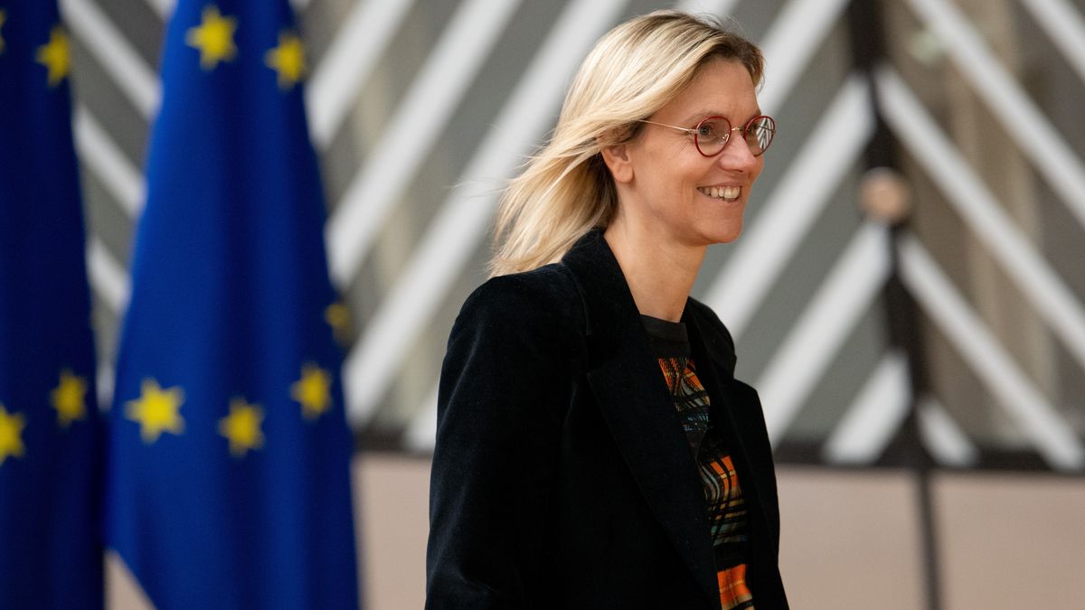 Agnes Pannier-Runacher, France's energy transition minister, at an extraordinary meeting of energy ministers of the European Union (EU) Council headquarters in Brussels, Belgium, on Friday, Sept. 9, 2022. The blocs energy ministers are seeking to take the first political steps on ways to prevent Russian President Vladimir Putin's cutoff of gas supplies from unleashing rationing, blackouts or even social unrest. Photographer: Benjamin Girette/Bloomberg via Getty Images