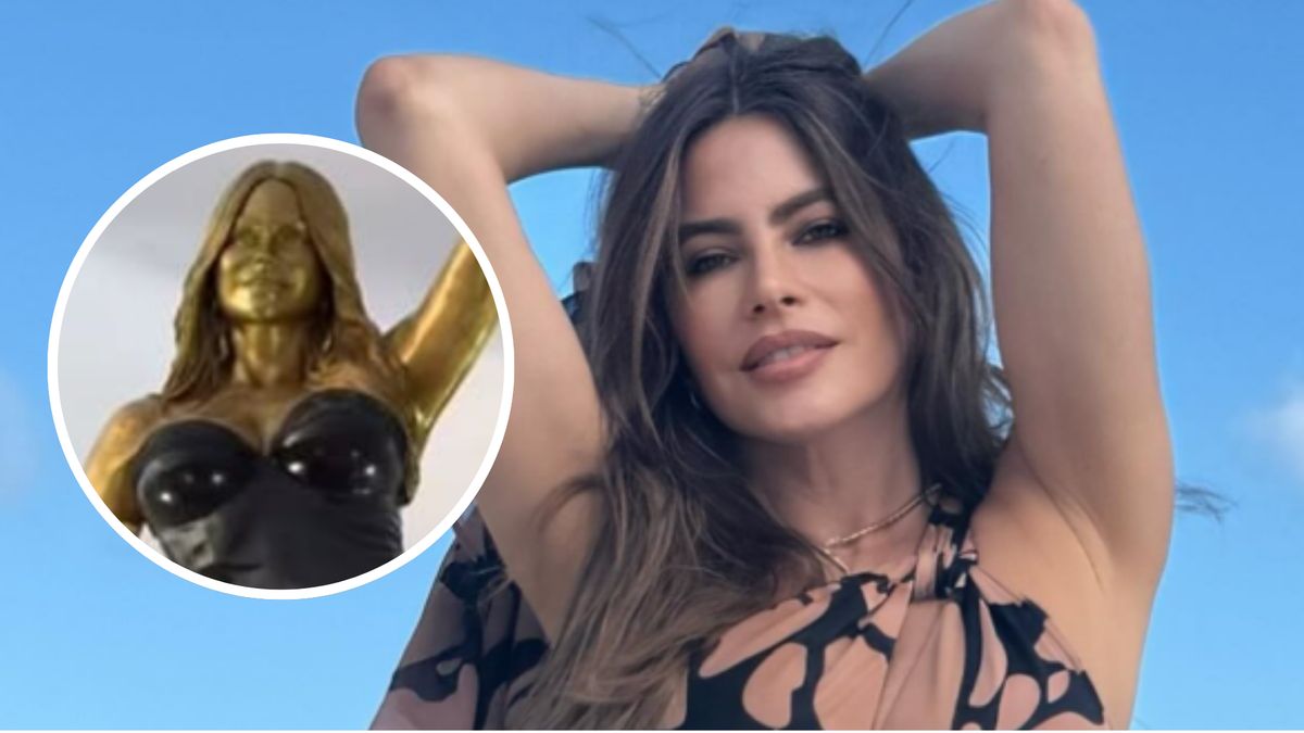 Sofia Vegara i jej złoty pomnik