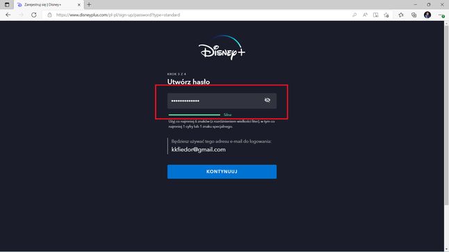 Disney+, ustalamy hasło dostępu do usługi