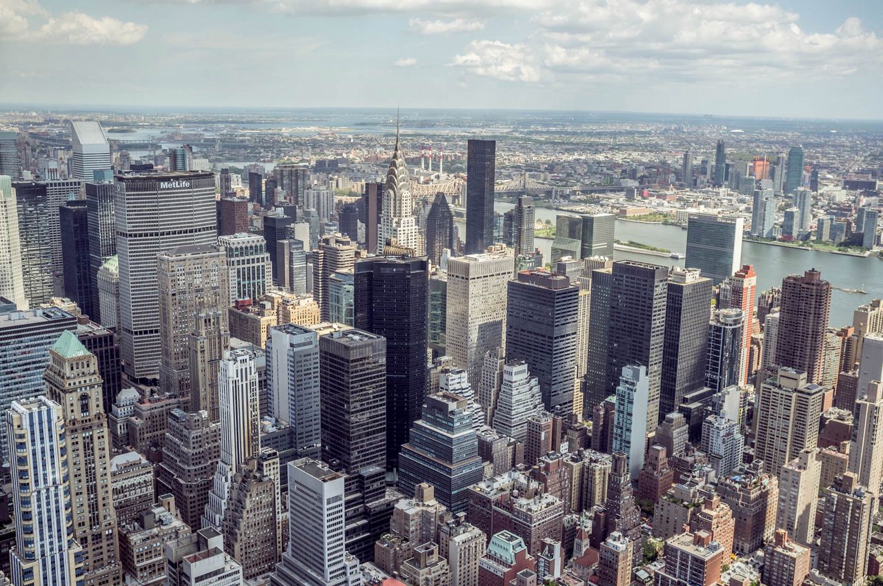 Widok na Manhattan z Empire State Building