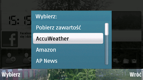 Jak korzystać z widgetów w Nokii N97? 2