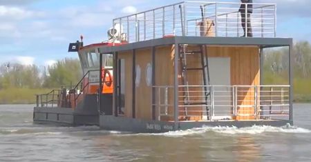 Warszawa. Pływająca sauna Wisła. To projekt budżetu obywatelskiego