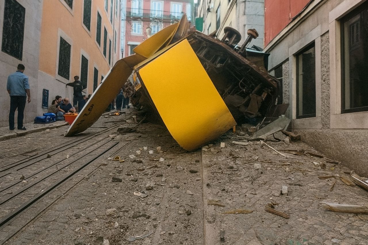 Katastrofa kolejki w Lizbonie. Nie żyje co najmniej 15 osób