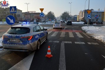 Potrącenie pieszego na ul. Piłsudskiego w Zamościu. 37-latek trafił do szpitala