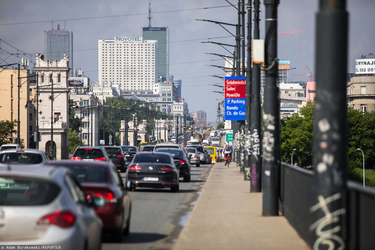 Warszawa. Jest zgoda na fotoradary na moście Poniatowskiego