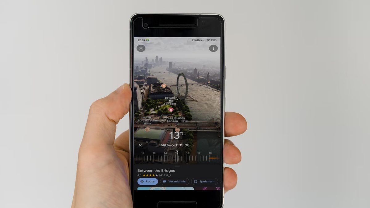Immersive view w Mapach Google.