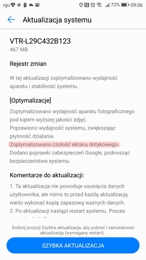 Aktualizacja oprogramowania rozwiązała problemy tylko częściowo