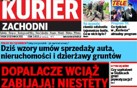 Polska Press Grupa z nowym tygodnikiem „Kurier Zachodni”