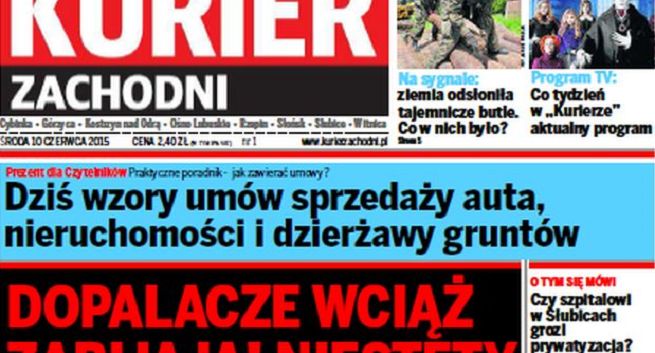 Polska Press Grupa z nowym tygodnikiem „Kurier Zachodni”