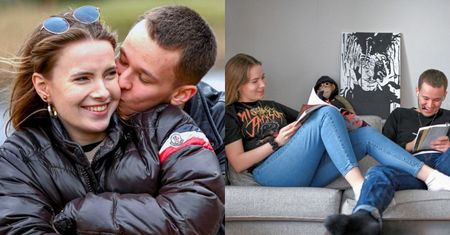 Xavier Wiśniewski i siostra Sebastiana Fabijańskiego pozują razem do fotek: czułości w plenerze i relaks na kanapie (ZDJĘCIA)