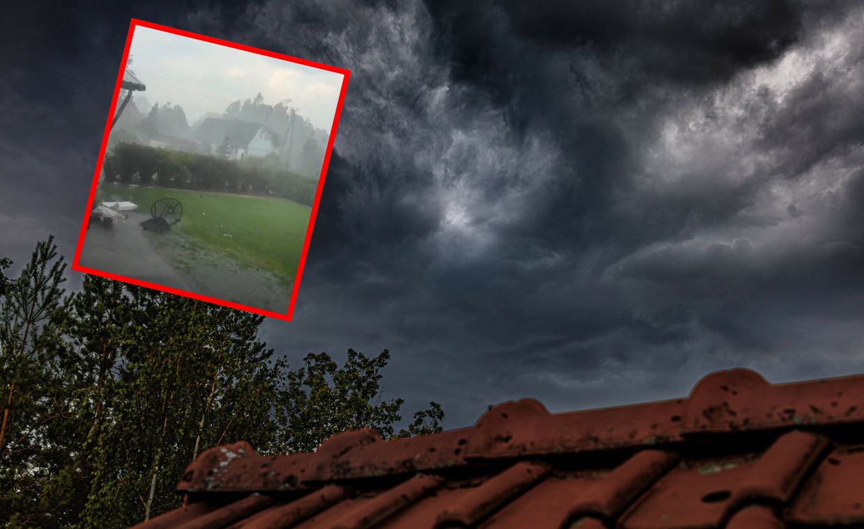 Nawałnice uderzyły w Wielkopolskę; IMGW ostrzega przed burzami do środy i upałem ponad 40°C