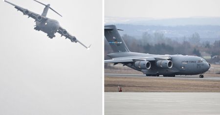 Potężnych rozmiarów Boeing wylądował. Poruszenie pod Rzeszowem