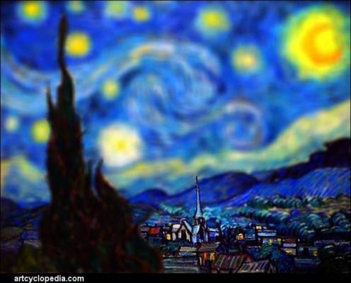 Van Gogh malował w Tilt-Shift!
