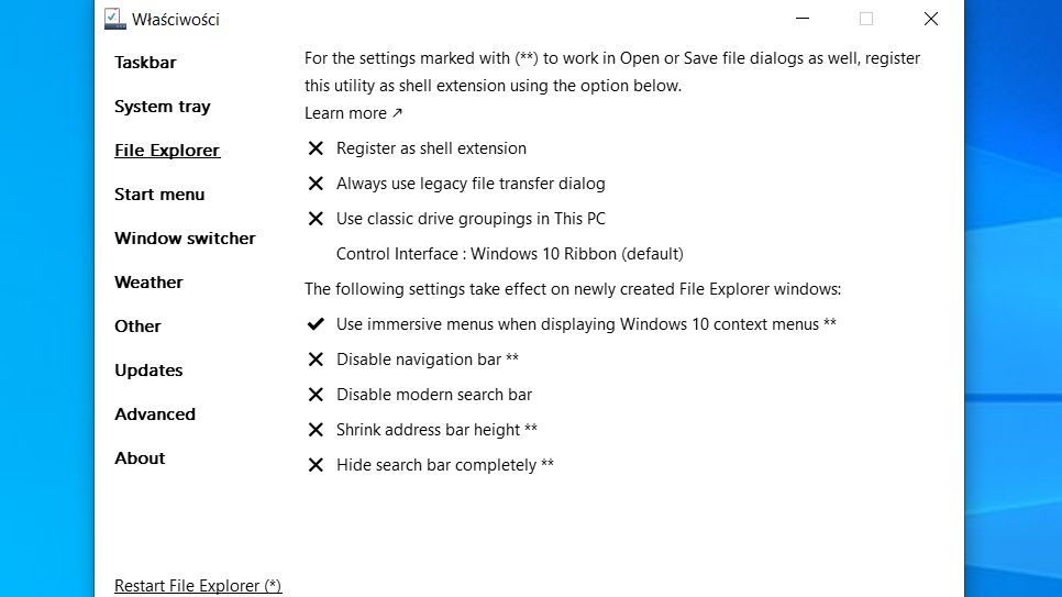 ExplorerPatcher - darmowe narzędzie do personalizacji Windows