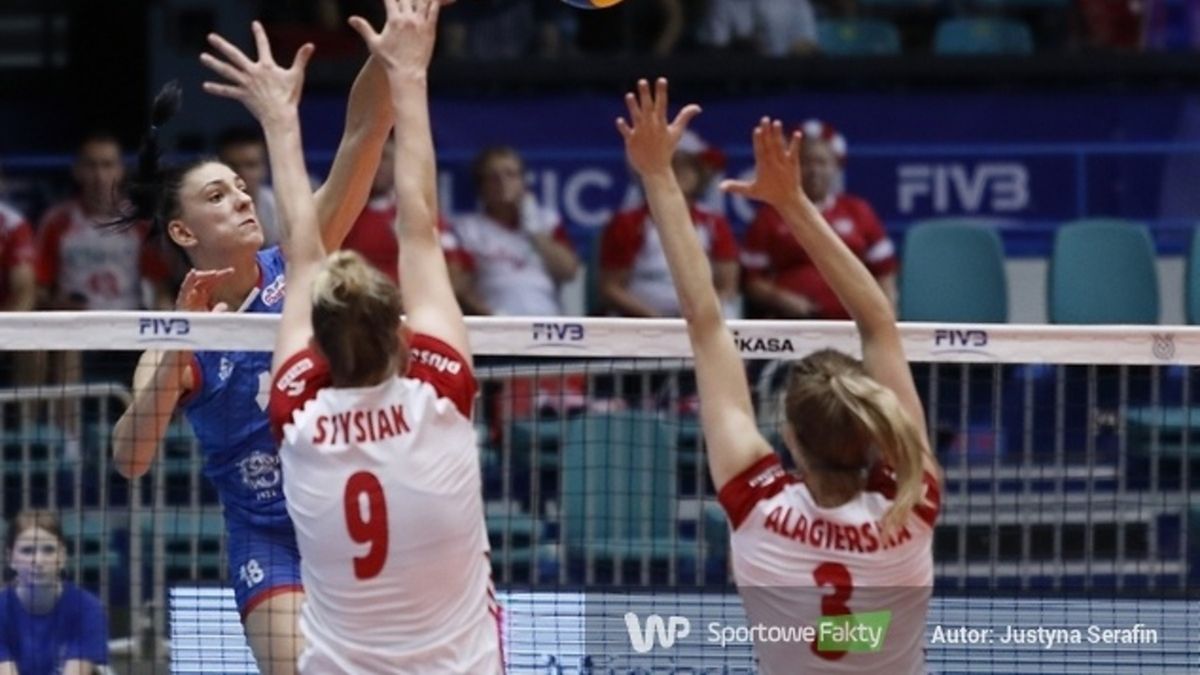 Tijana Bosković w meczu przeciwko reprezentacji Polski