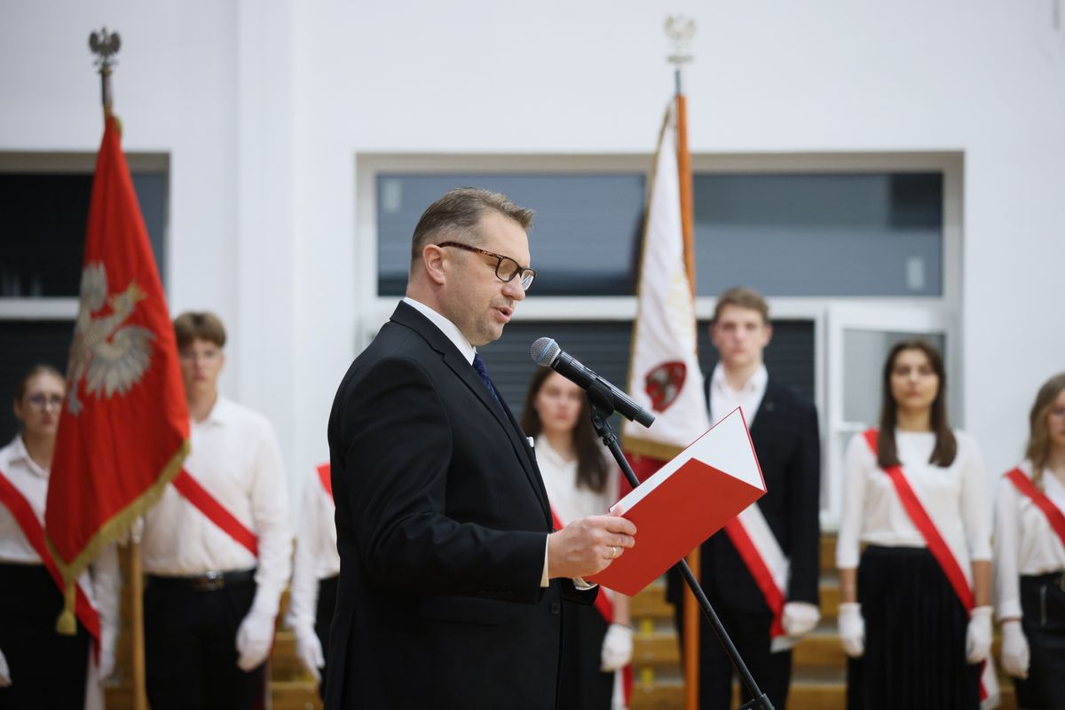 Przemysław Czarnek, minister edukacji podczas inauguracji roku szkolnego 2023/2024