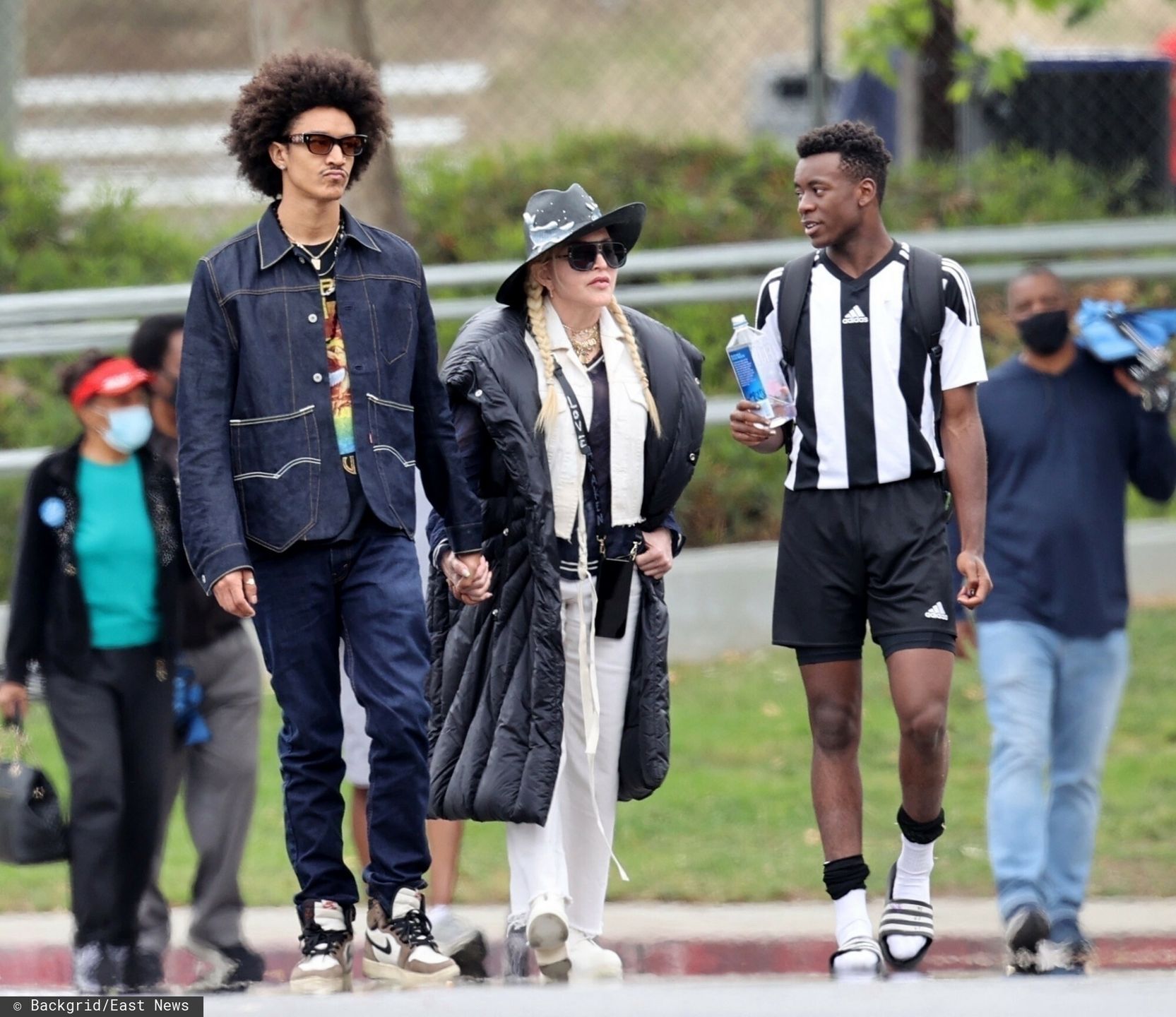Madonna na meczu syna z o 26 lat młodszym chłopakiem
