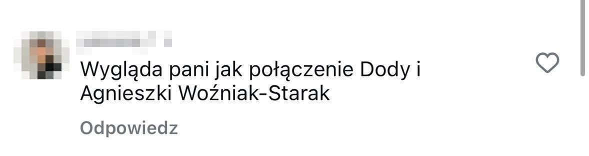 Komentarze pod postem Małgorzaty Rozenek