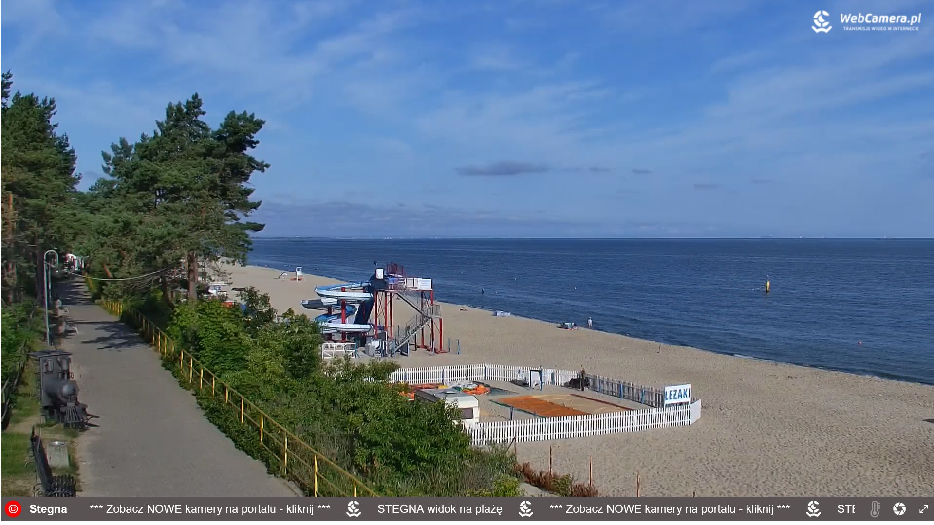 7:30, poniedziałek (10 lipca) - plaża w Stegnie