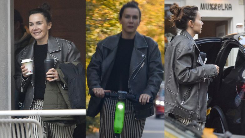 Olga Bołądź zamieniła auto na hulajnogę