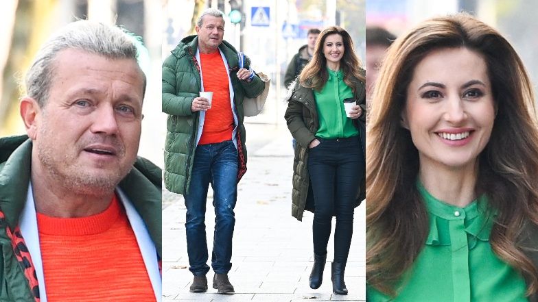 Jarosław Jakimowicz i UCHACHANA Agnieszka Oszczyk piją kawę