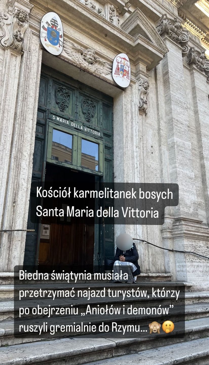 Magdalena Ogórek relacjonuje zwiedzanie Rzymu 