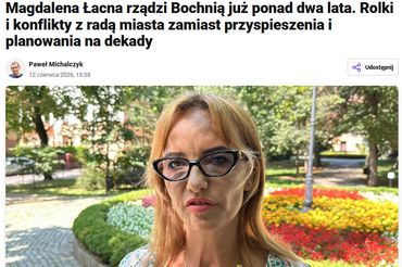 Dziennikarz skrytykował burmistrz Bochni. REM odpowiada.  