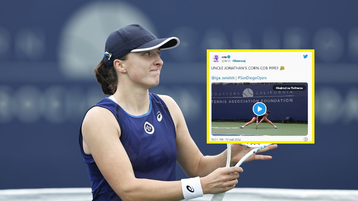 Iga Świątek i komentarz do jej świetnej akcji