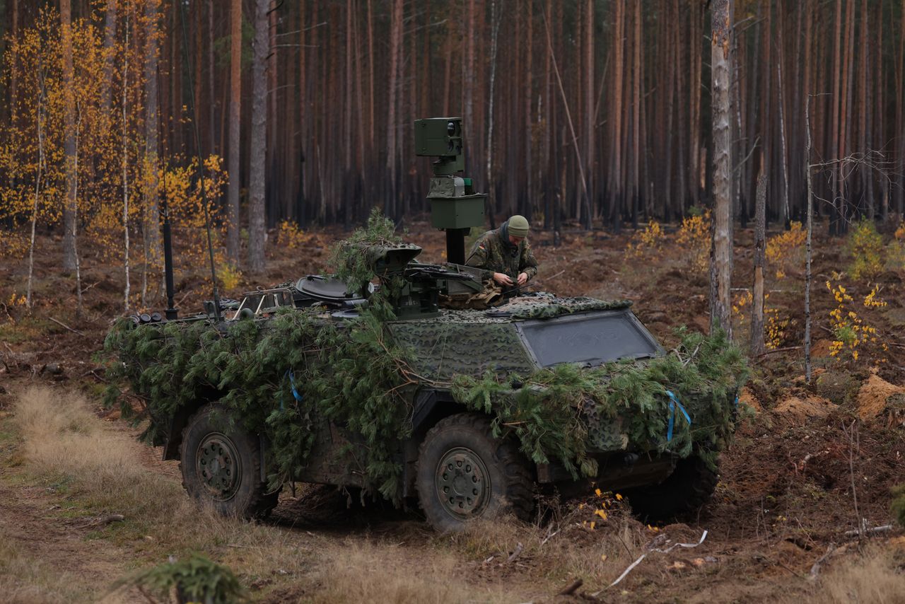 Fennek Bundeswehry na ćwiczeniach.