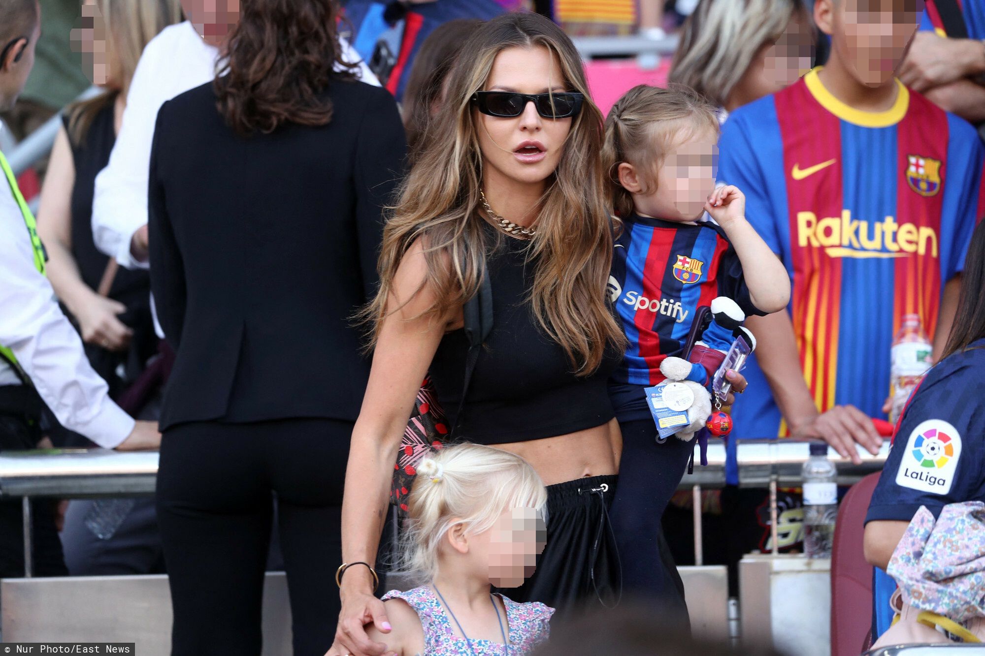 Anna Lewandowska na meczu FC Barcelony