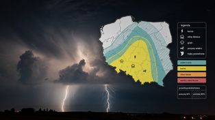 Burze przejdą przez Polskę. Możliwy grad, silny wiatr i intensywne opady deszczu