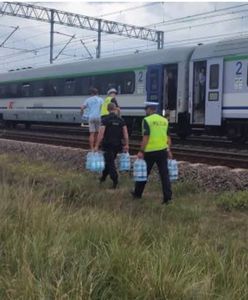 Tysiąc pasażerów w pociągu bez klimatyzacji. Skład utknął w polu