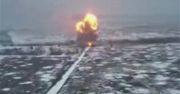 Ogromna eksplozja pod Donieckiem. Rosyjski T-80 wyleciał w powietrze