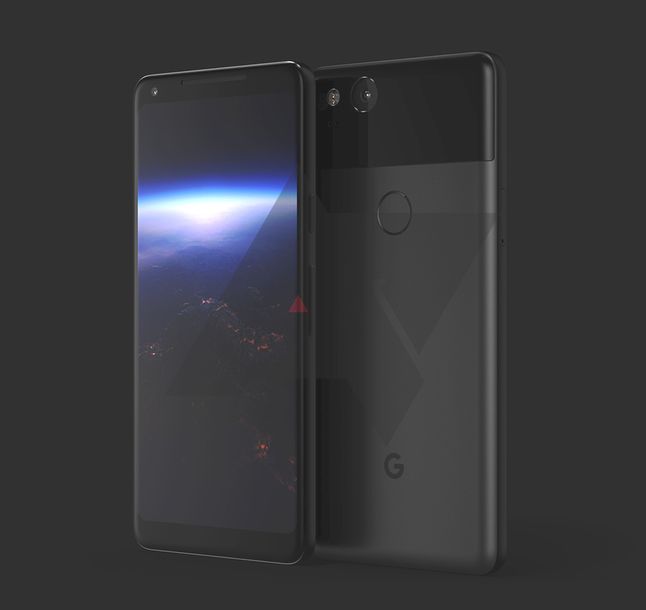 Tak ma wyglądać Google Pixel 2 XL (AndroidPolice)