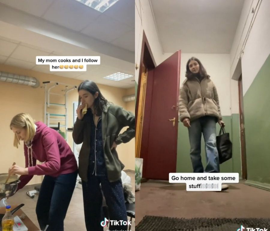 TikTokerka pokazuje codzienność w ukraińskim schronie