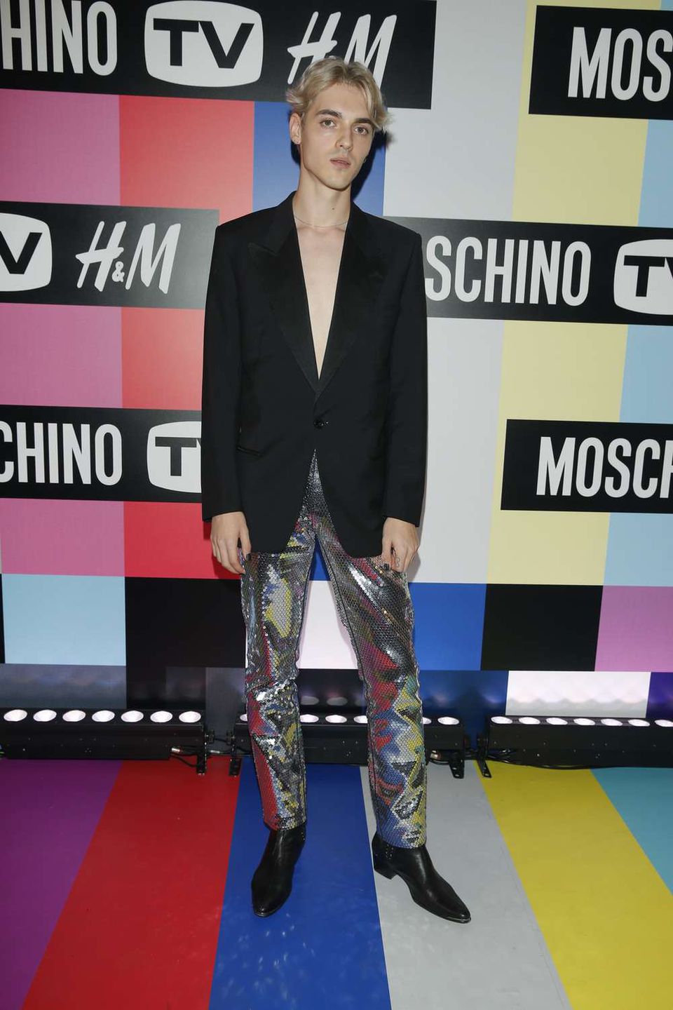 Radek Pestka - gwiazdy na pokazie kolekcji Moschino x H&M