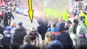Krew na twarzy zwycięzcy etapu. Wpadka organizatorów Vuelta a Espana [WIDEO]